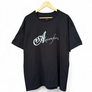 Alexisonfire graphic screen printed on hanes heavyweight shirt skate emo